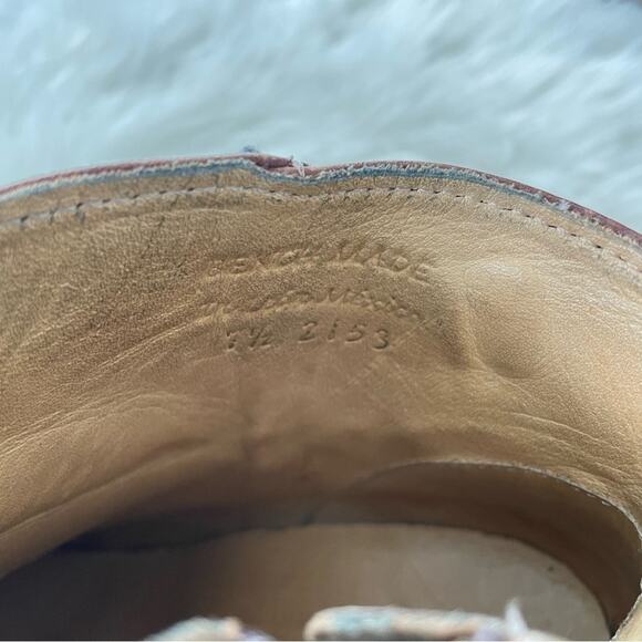 Bed Stu | Womens Begin Tan Teak Driftwood Ankle-High Leather Boot Heeled Buckles - Picture 5 of 12